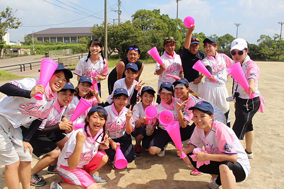 野球ユニフォーム 淡めピンクがかわいい ｄｏｌｃｅ様 お客様の声と写真集 野球ユニフォーム オーダー Eugene